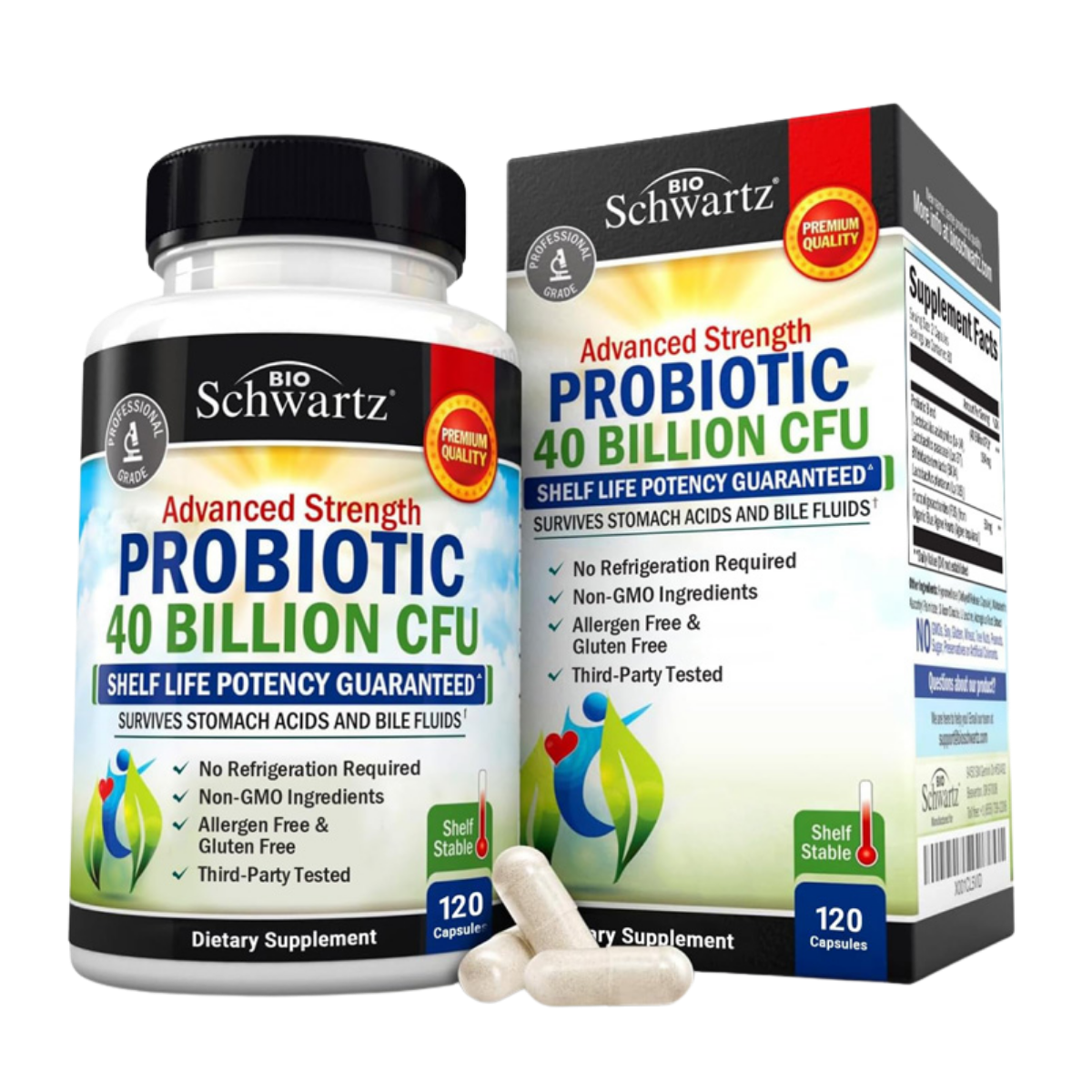 Probióticos 40B 120 Caps BioSchwartz