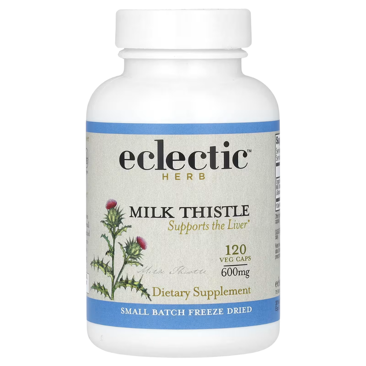 Milk Thistle 600 MG 120 Caps Eclectic
