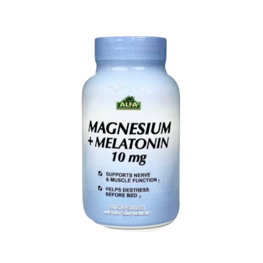 Magnesio + Melatonina 10 MG 60 Caps Alfa