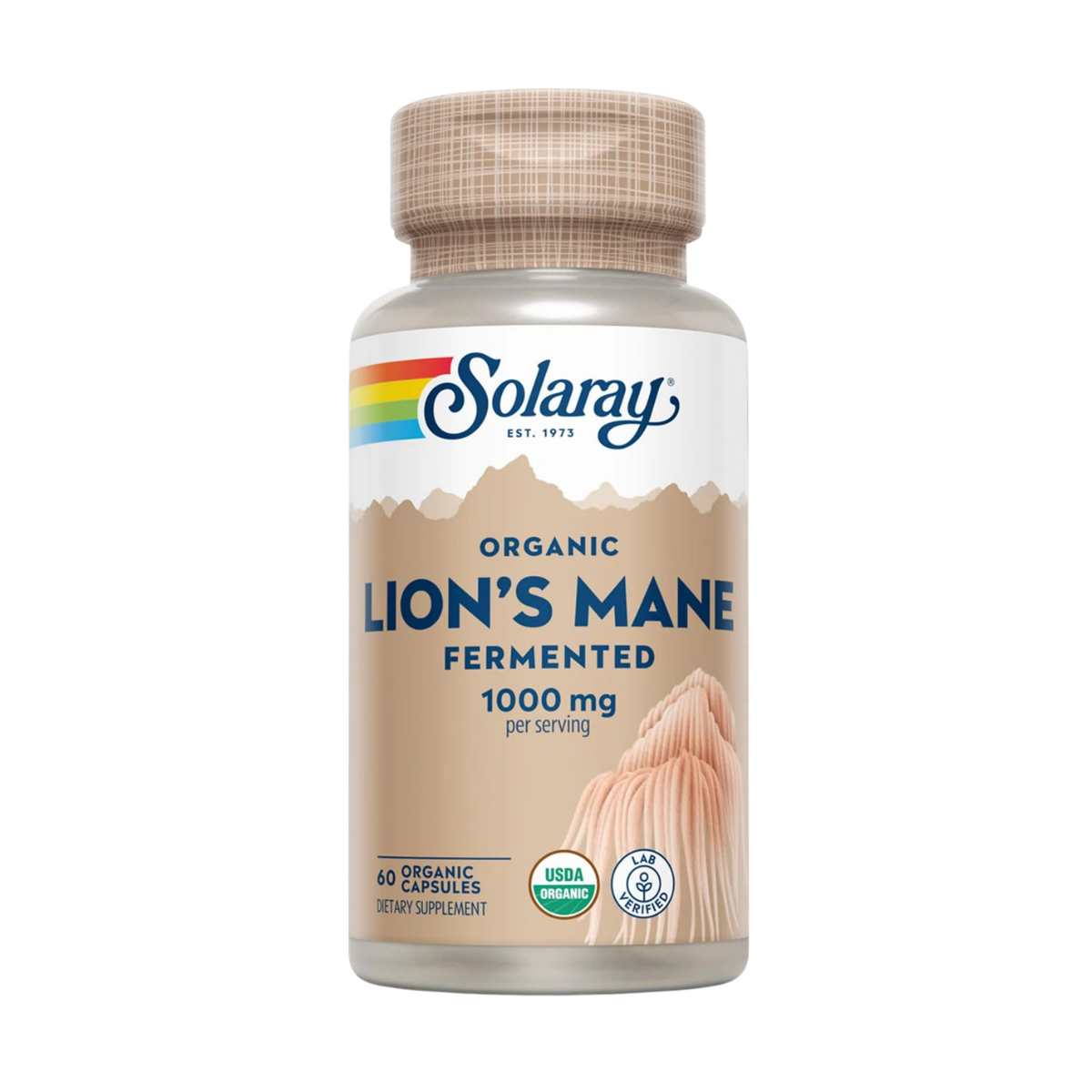 Lion's Mane 1000 MG 60 Caps Solaray