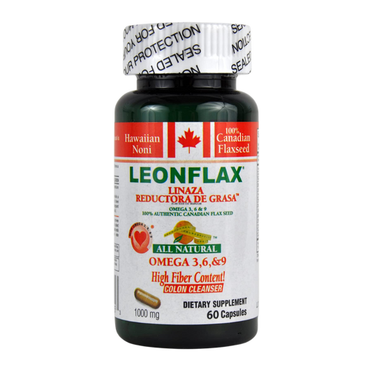 Linaza Reductora de Grasa 1000 MG 60 Caps Leonflax