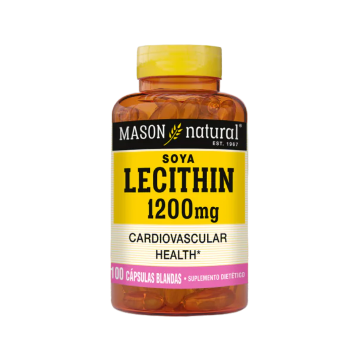 Lecitina de Soya 1200 MG 100 Caps Mason Natural
