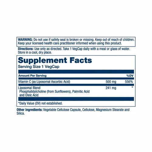 Vitamina C Liposomal 100 Caps Solaray